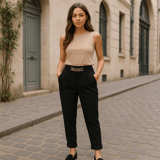 Pantalon à chaîne