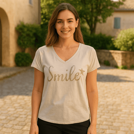 Tee-shirt smile