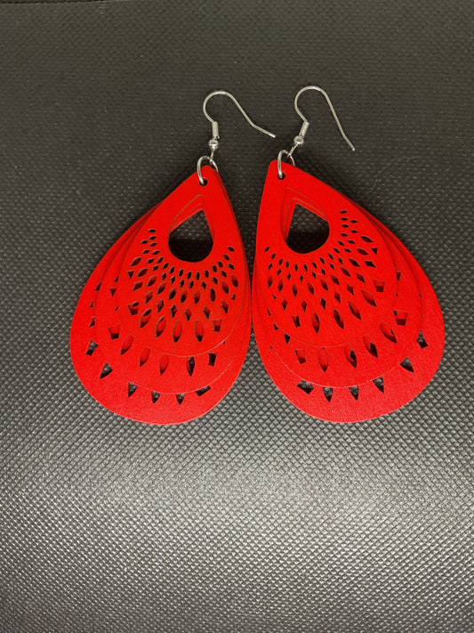 Boucles d'oreilles en bois