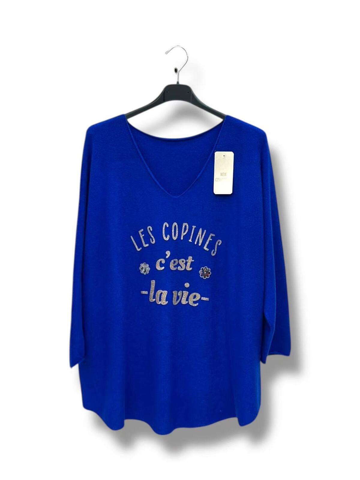 Pull "les copines c'est la vie"