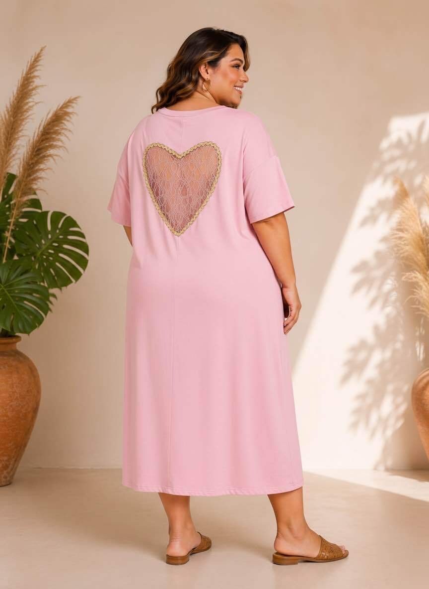 Robe coeur en dentelle
