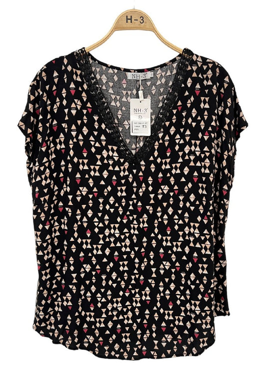 Blouse à motifs