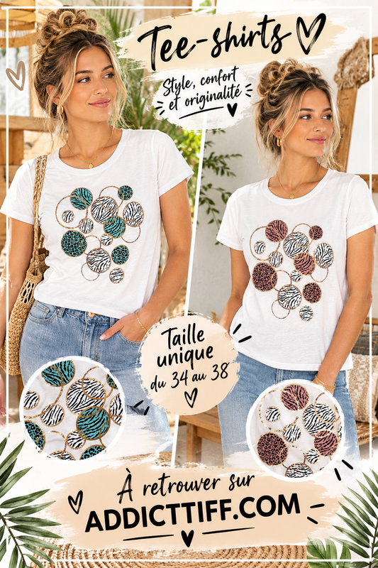 Tee-shirt "rond leopard"