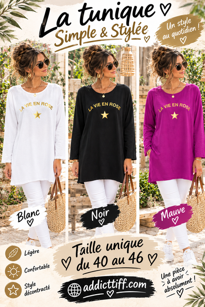 Tunique "la vie en rose"
