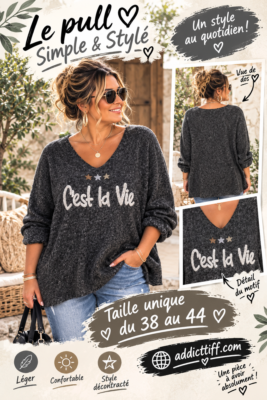 Pull "c'est la vie"