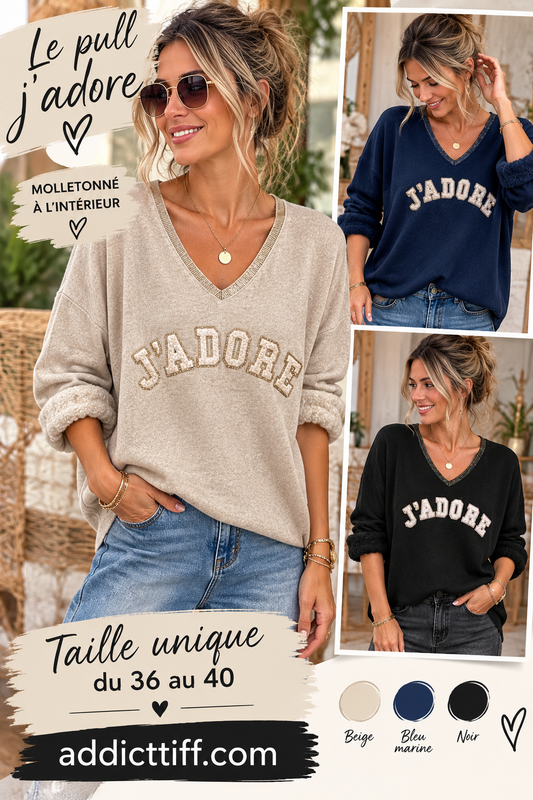 Pull "J'adore"