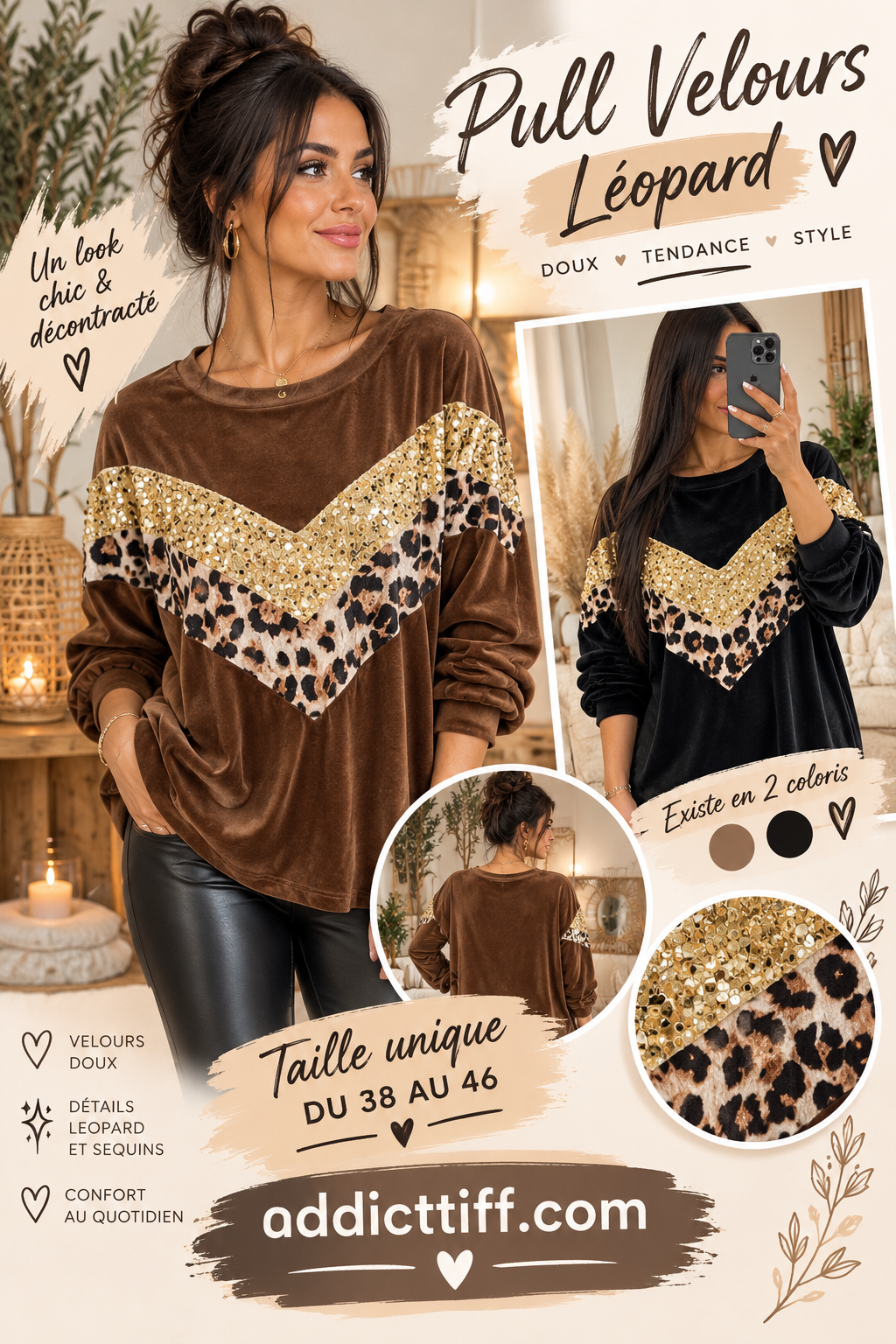 Sweat en velours