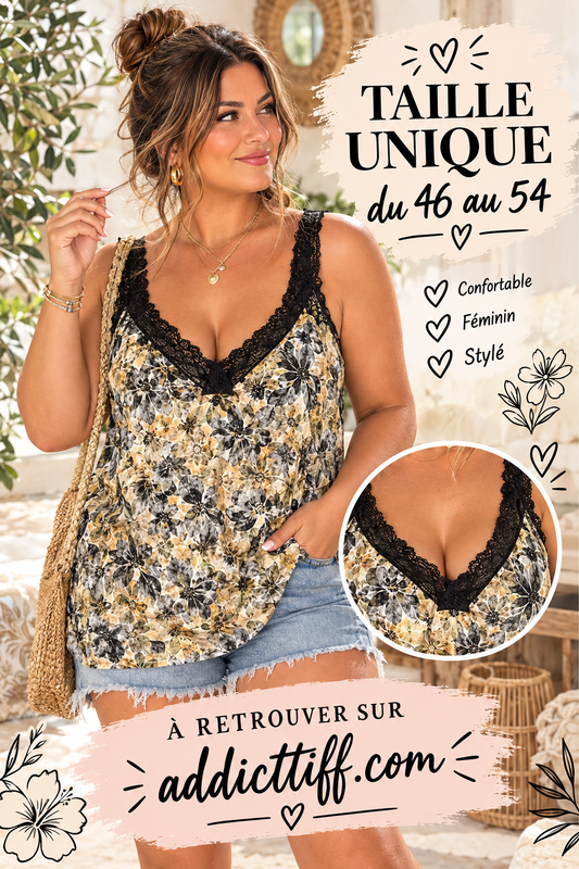 Débardeur à fleurs