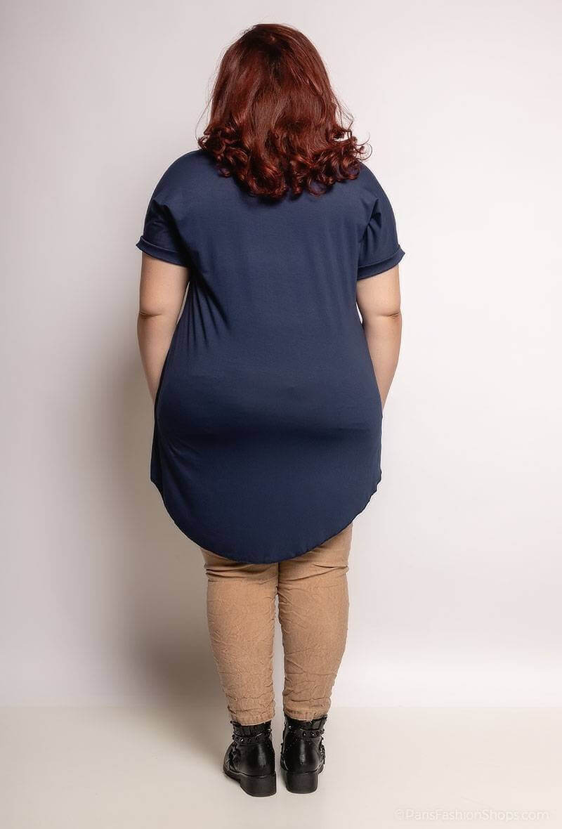 Tee-shirt long "plumes"