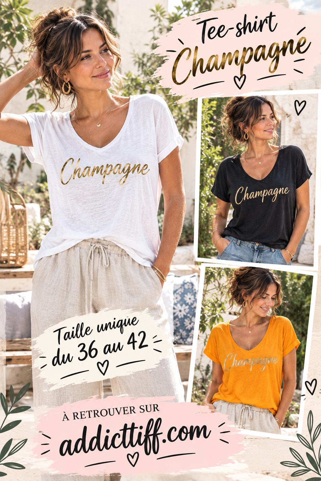 Tee-shirt "Champagne"