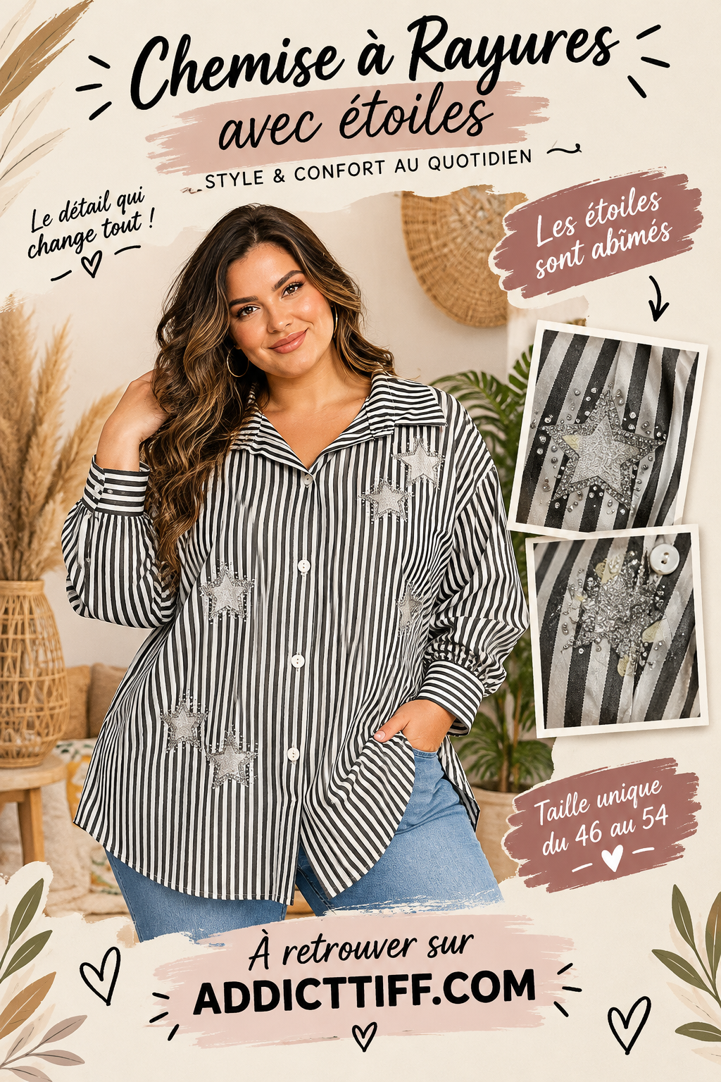 Chemise "étoile" defaut