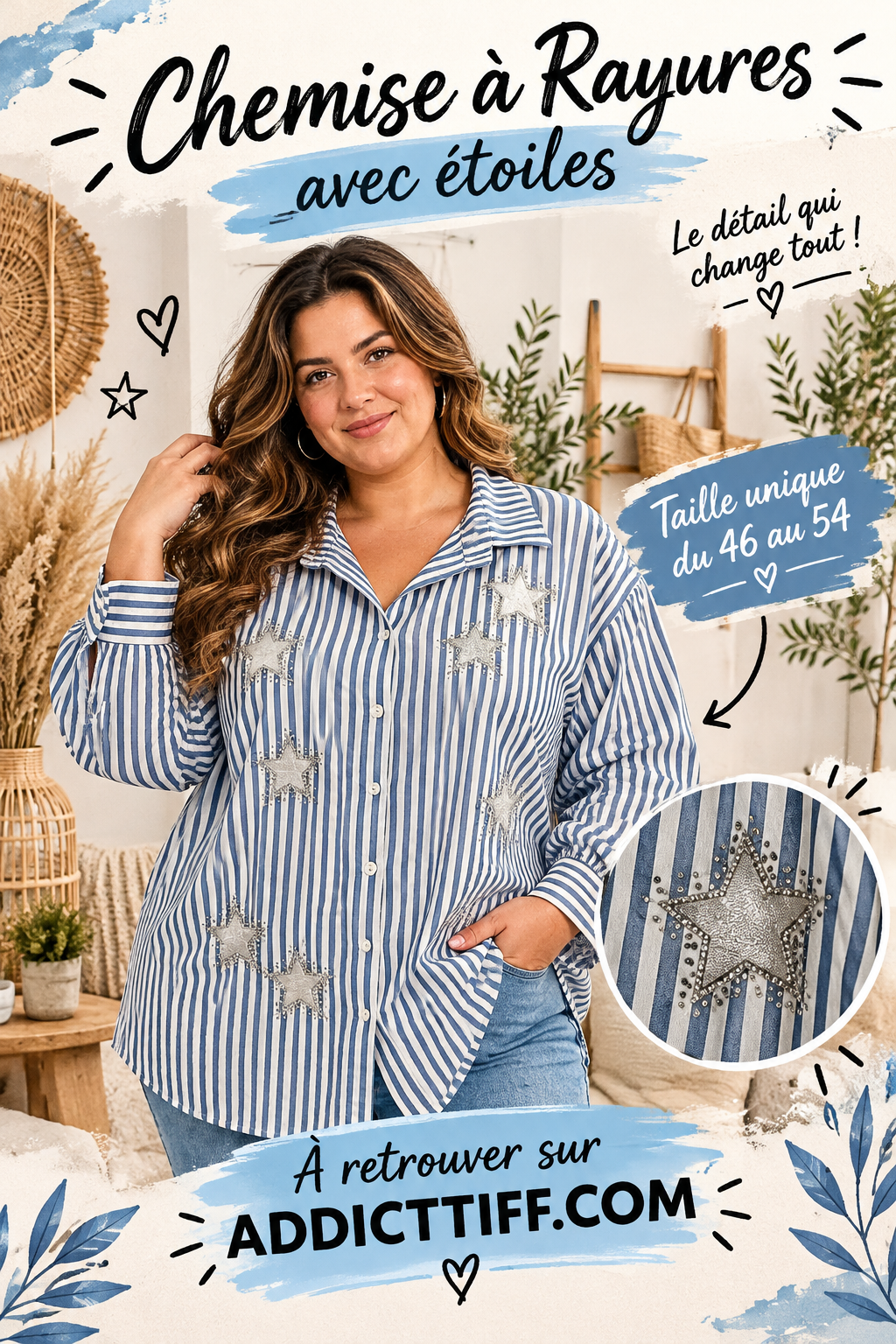 Chemise "étoile"