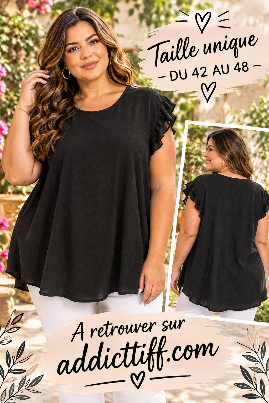 Blouse à volants