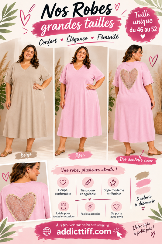 Robe coeur en dentelle