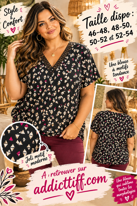 Blouse à motifs