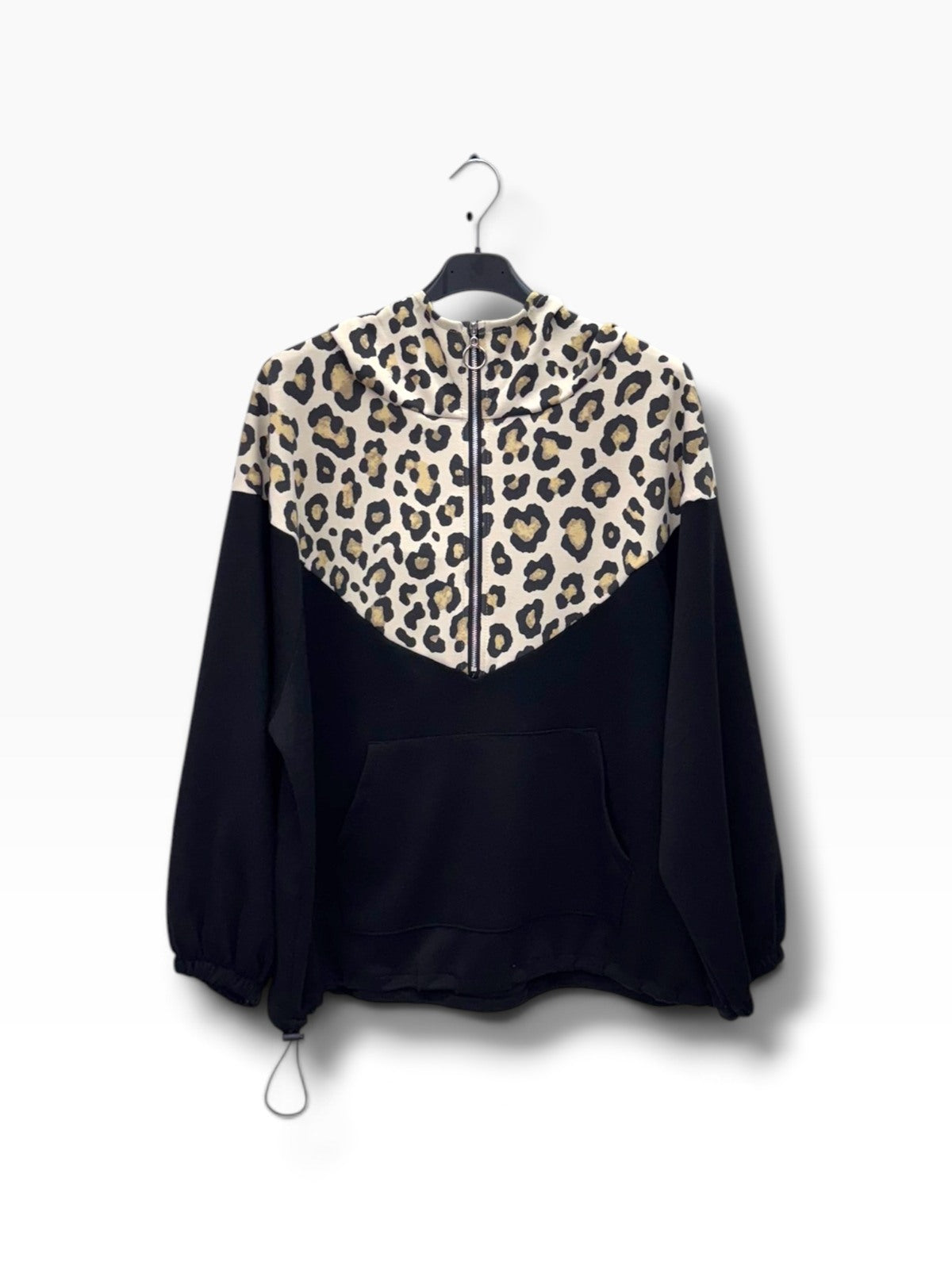 Pull à capuche Leopard