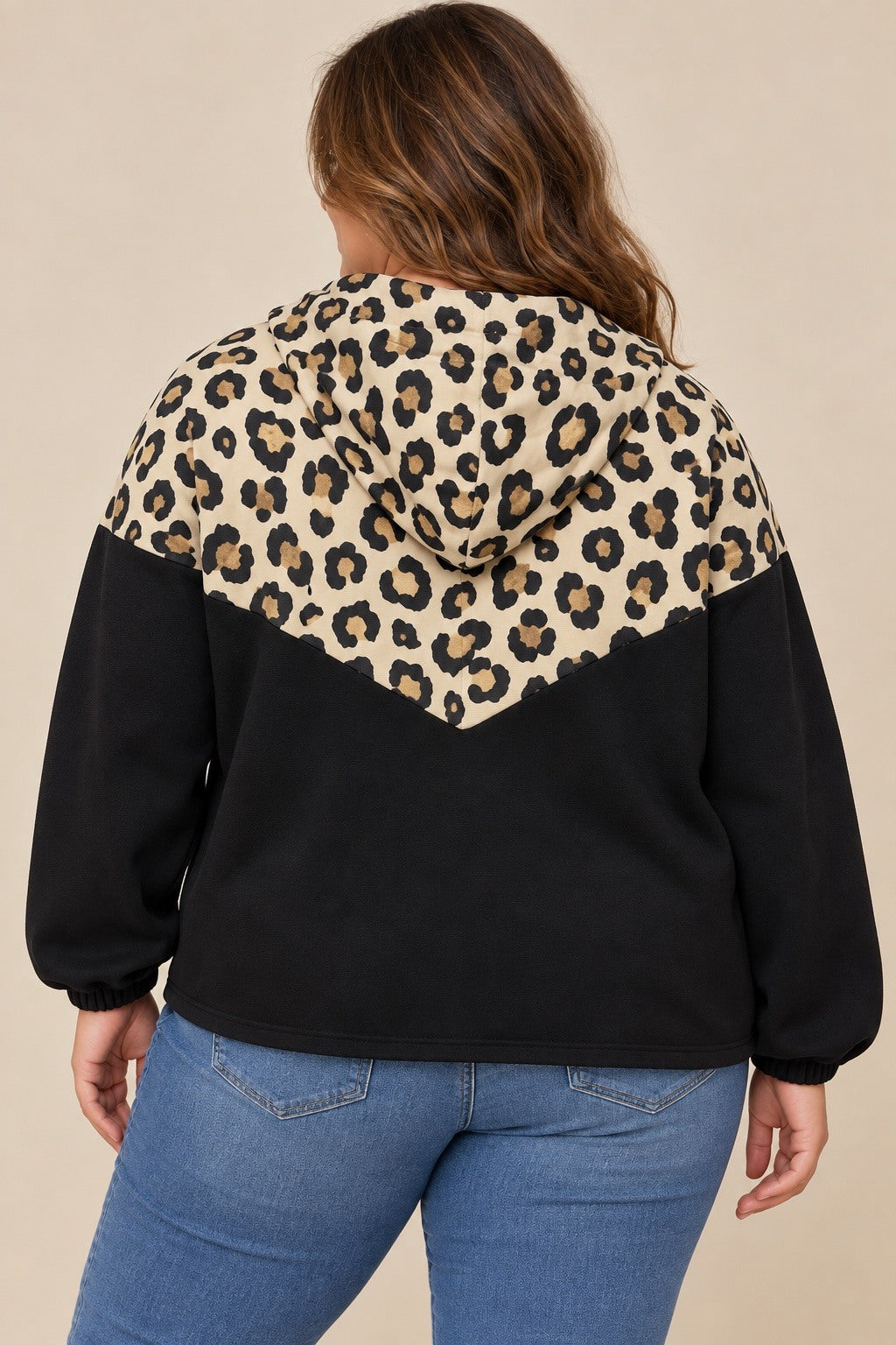 Pull à capuche Leopard
