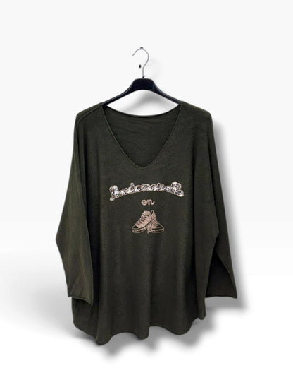 Pull Mlle en baskets