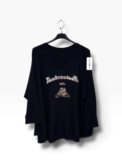 Pull Mlle en baskets