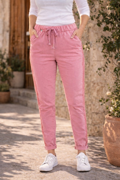 Pantalon magique à dentelle