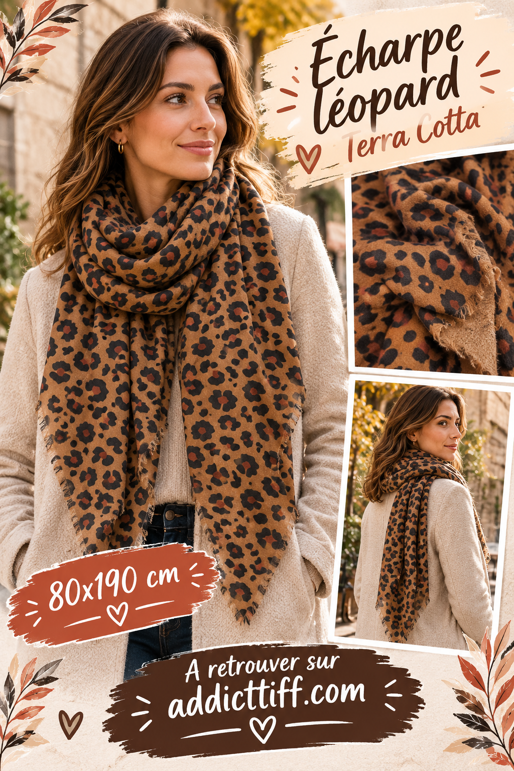 Foulard Leopard