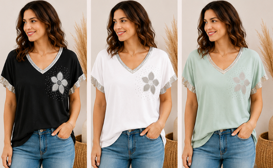 Tee-shirt "fleurs"