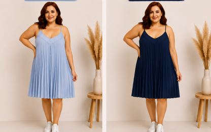Robe plissée