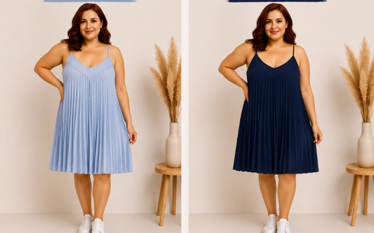 Robe plissée