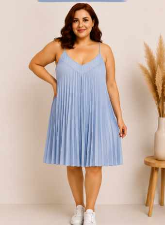 Robe plissée