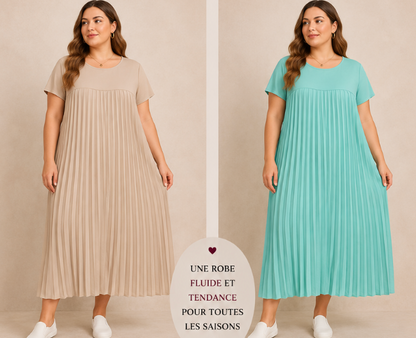 Robe plissée ample