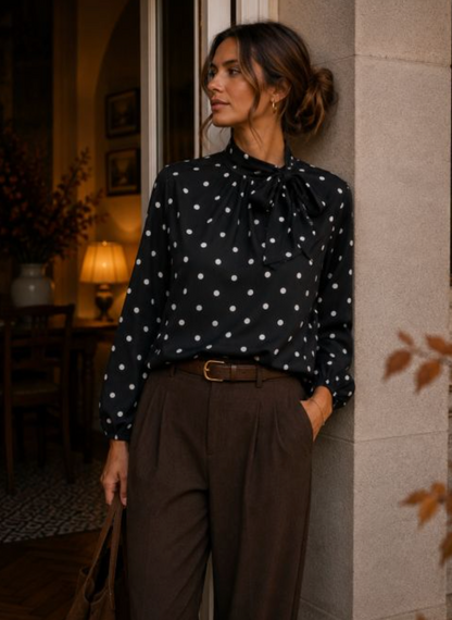 Blouse à pois