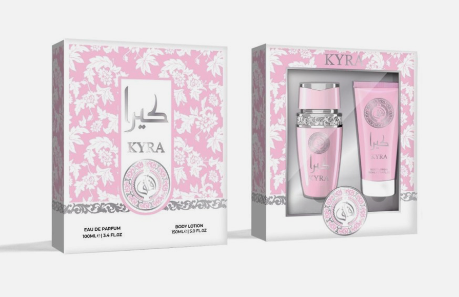Coffret parfum + lotion Kyra rose