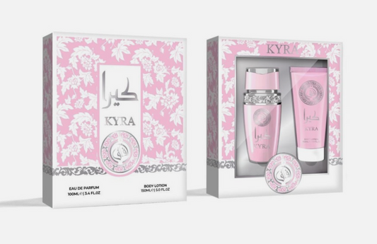 Coffret parfum + lotion Kyra rose