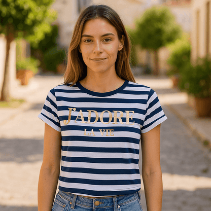 Tee-shirt "J'adore la vie"