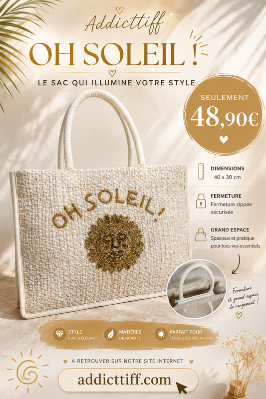 Sac panier "oh soleil"