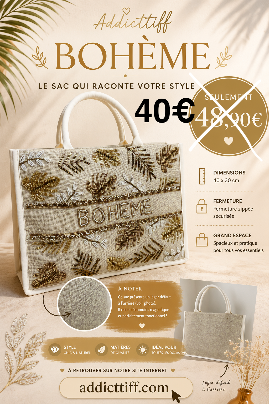 Sac panier "boheme"