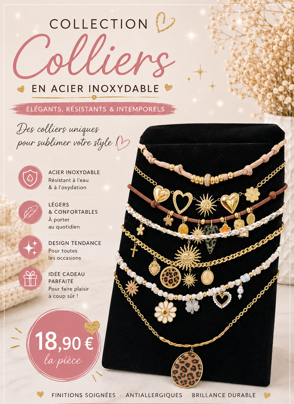 Collier acier inoxydable