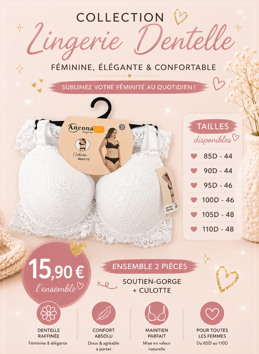 Ensemble sous vêtements - blanc