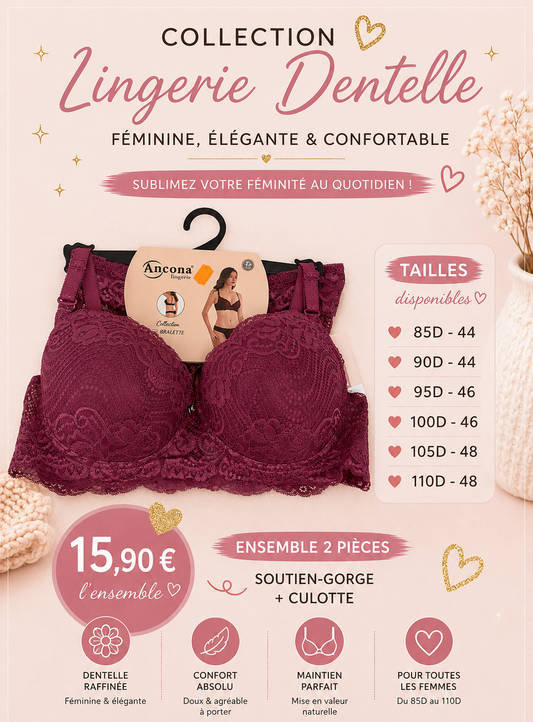 Ensemble sous vêtements - Violet