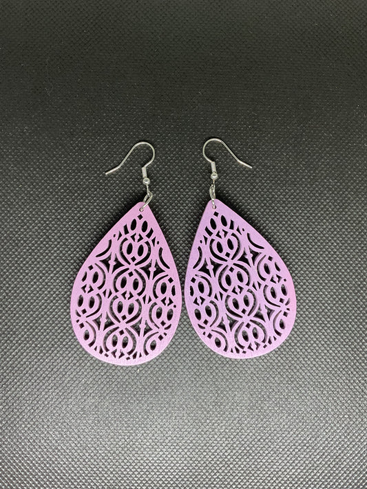 Boucles d'oreilles en bois