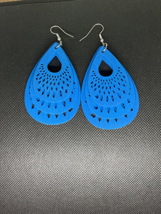 Boucles d'oreilles en bois