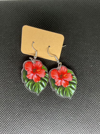 Boucles d'oreille tropical