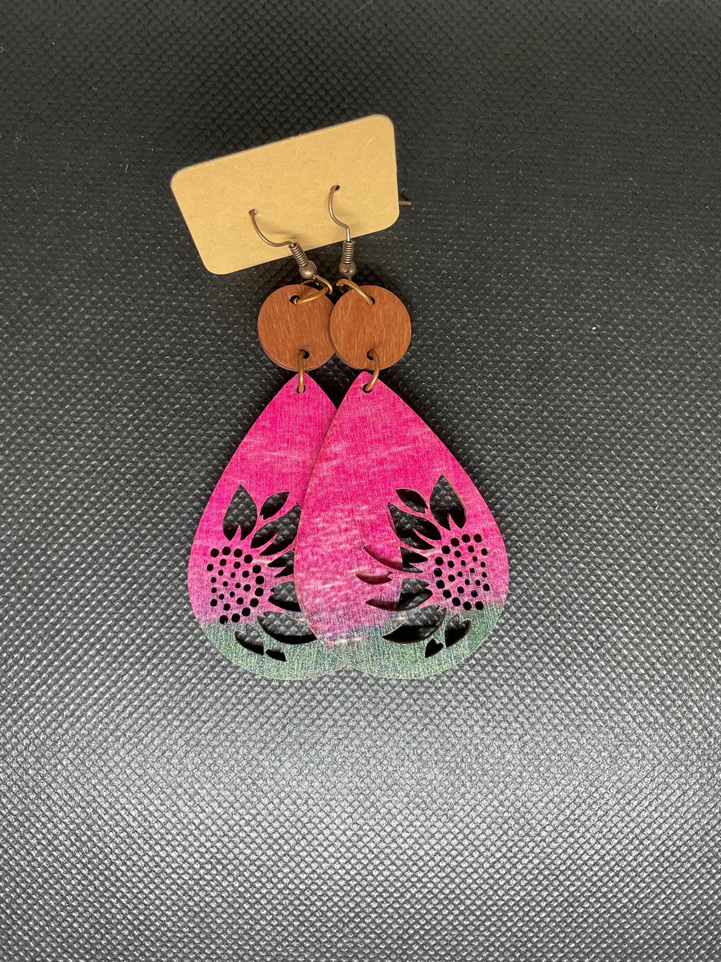 Boucles d'oreille en bois