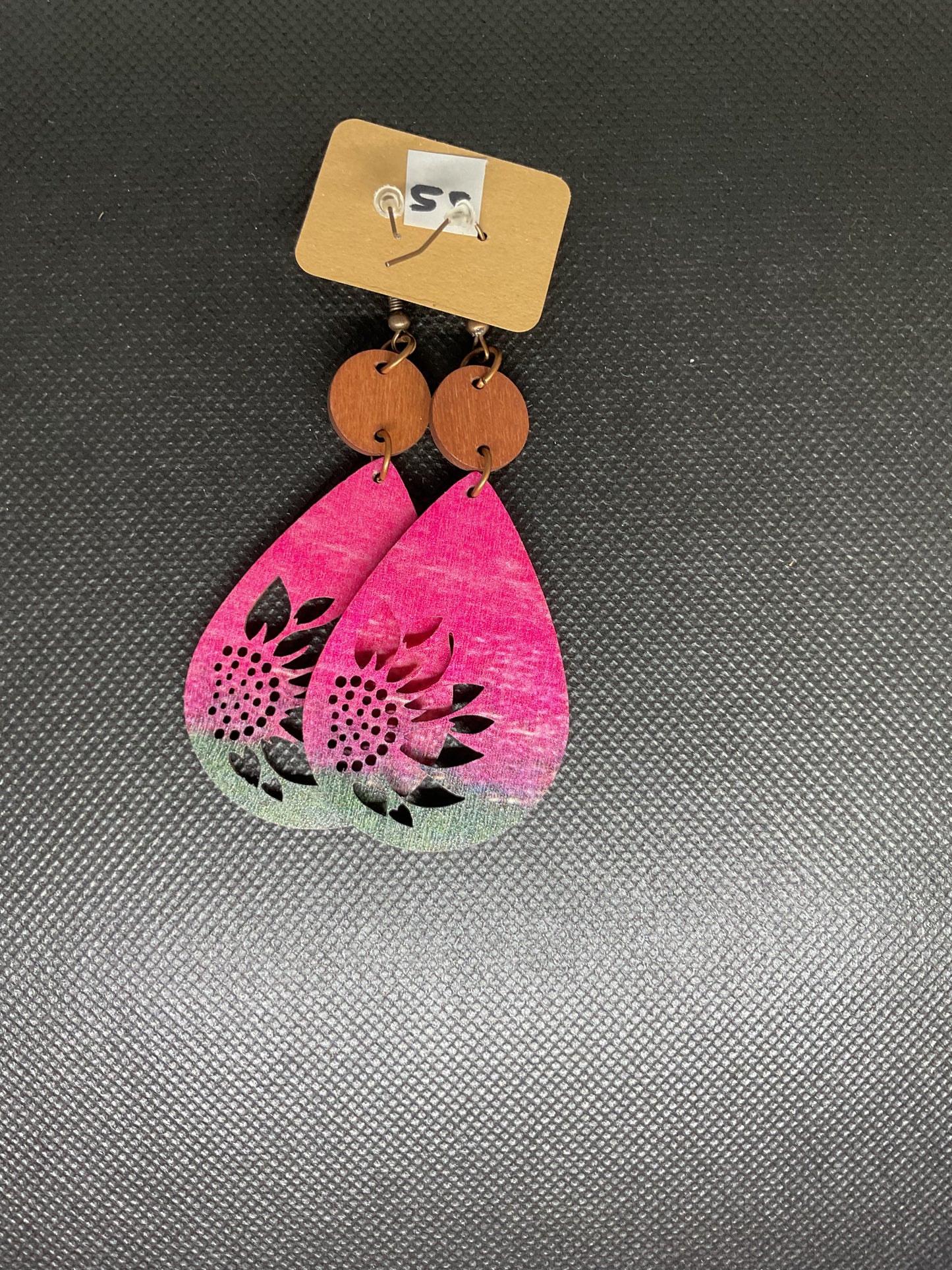 Boucles d'oreille en bois