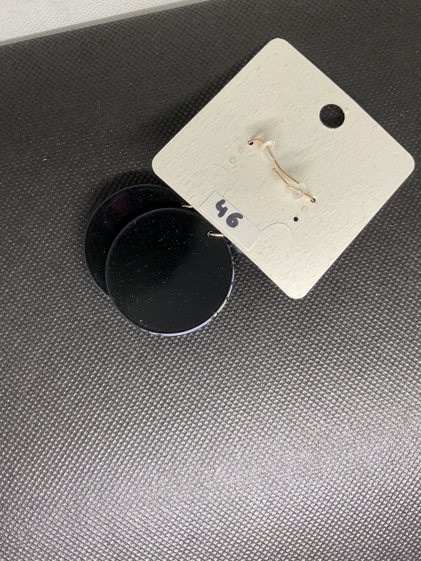 Boucles d'oreille ronde floral