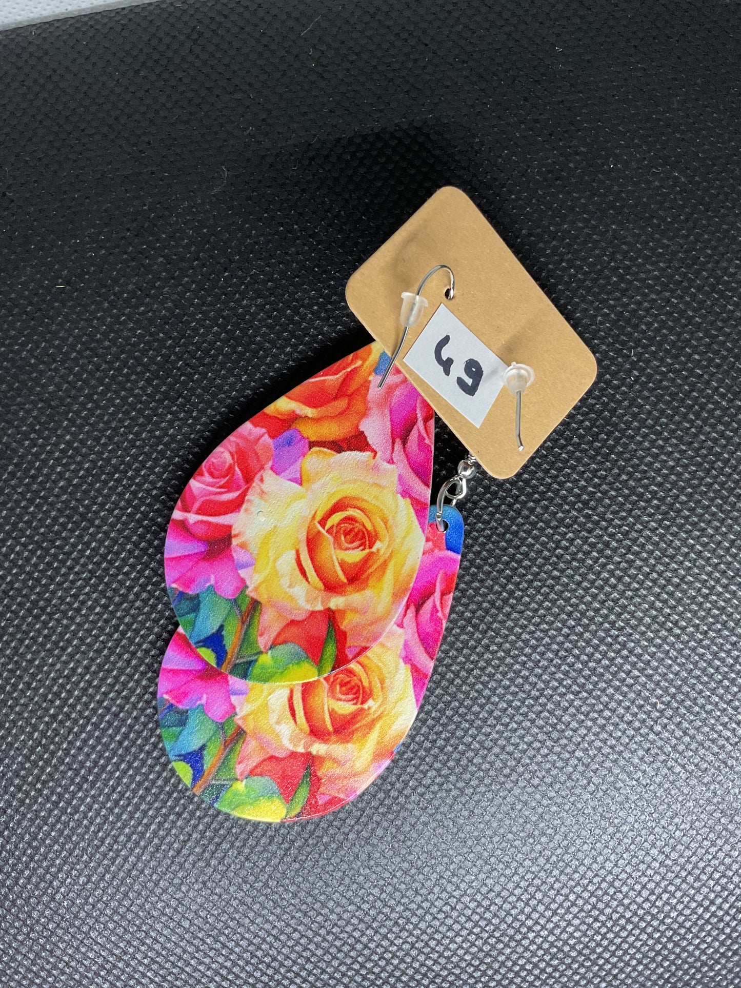 Boucles d'oreille gouttes fleurs