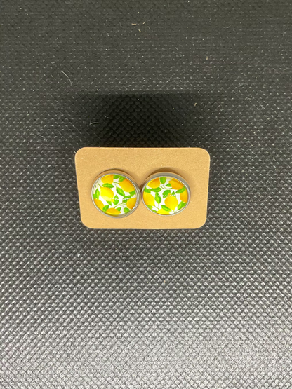 Boucles d'oreilles clou citron