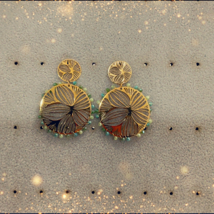 Boucles d'oreilles (menthe) - acier inoxydable