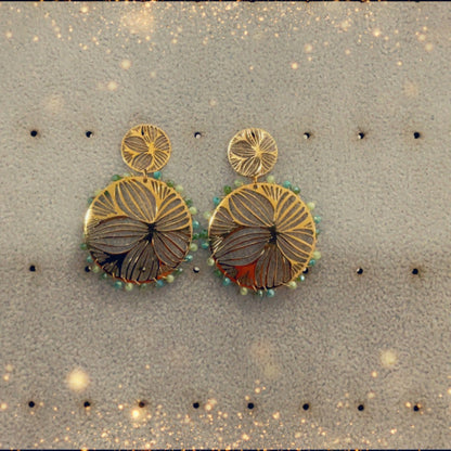 Boucles d'oreilles (menthe) - acier inoxydable