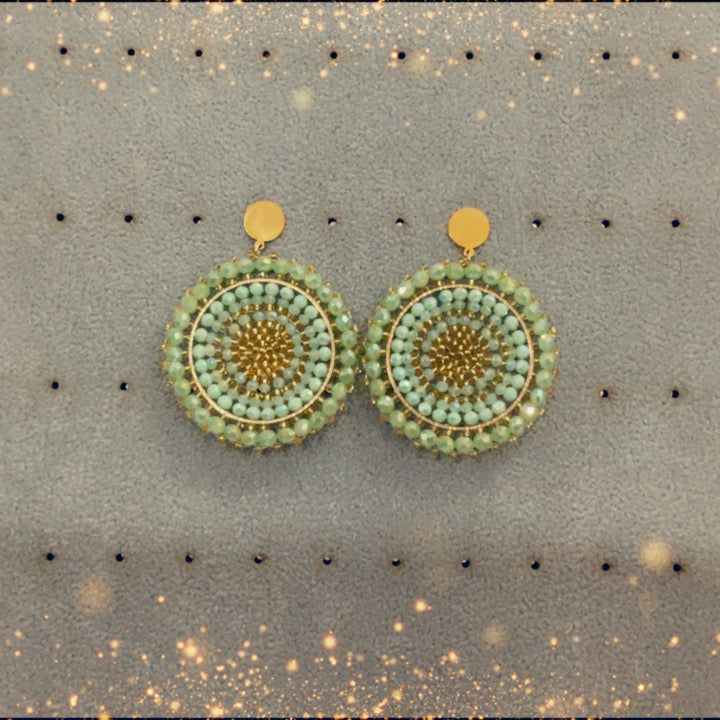 Boucles d'oreilles (menthe) - acier inoxydable